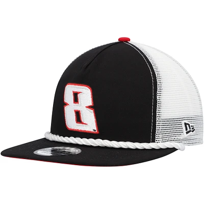 Men's New Era Black Kyle Busch Golfer Trucker 9FIFTY Snapback Hat