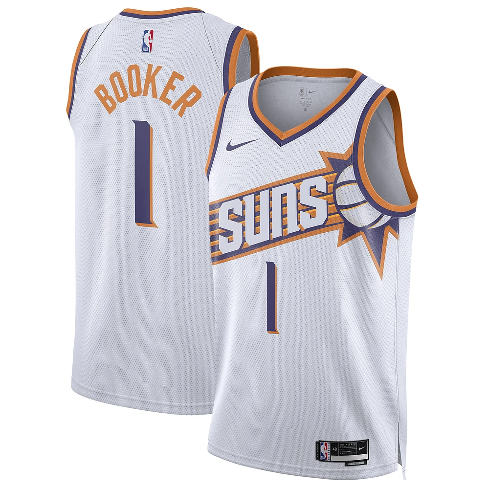 Unisex Nike Devin Booker White Phoenix Suns Swingman Jersey