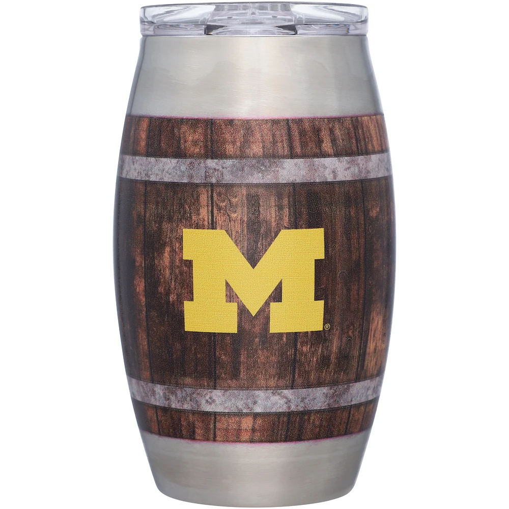 Michigan Wolverines 15oz. Barrel Tumbler