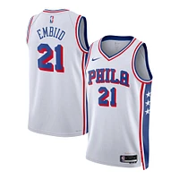 Unisex Nike Joel Embiid White Philadelphia 76ers Swingman Jersey