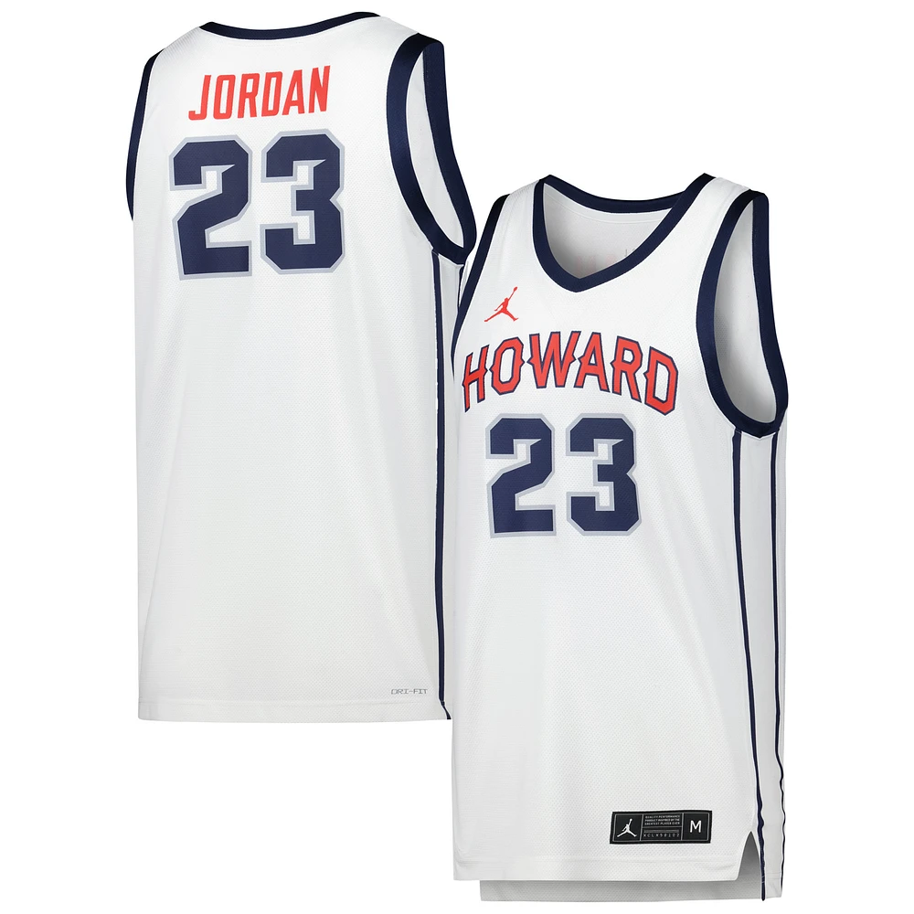 Men's Jordan Brand Michael White Howard Bison Replica Basketball Jersey