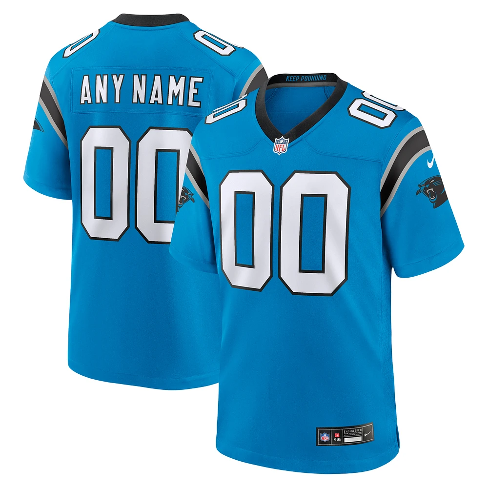 Men's Nike Blue Carolina Panthers Alternate Custom Game Jersey