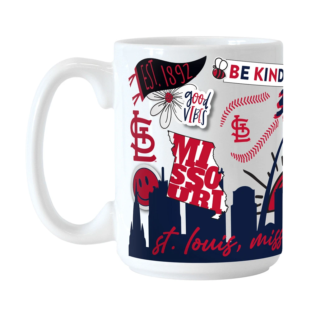 St. Louis Cardinals 15oz. Native Ceramic Mug
