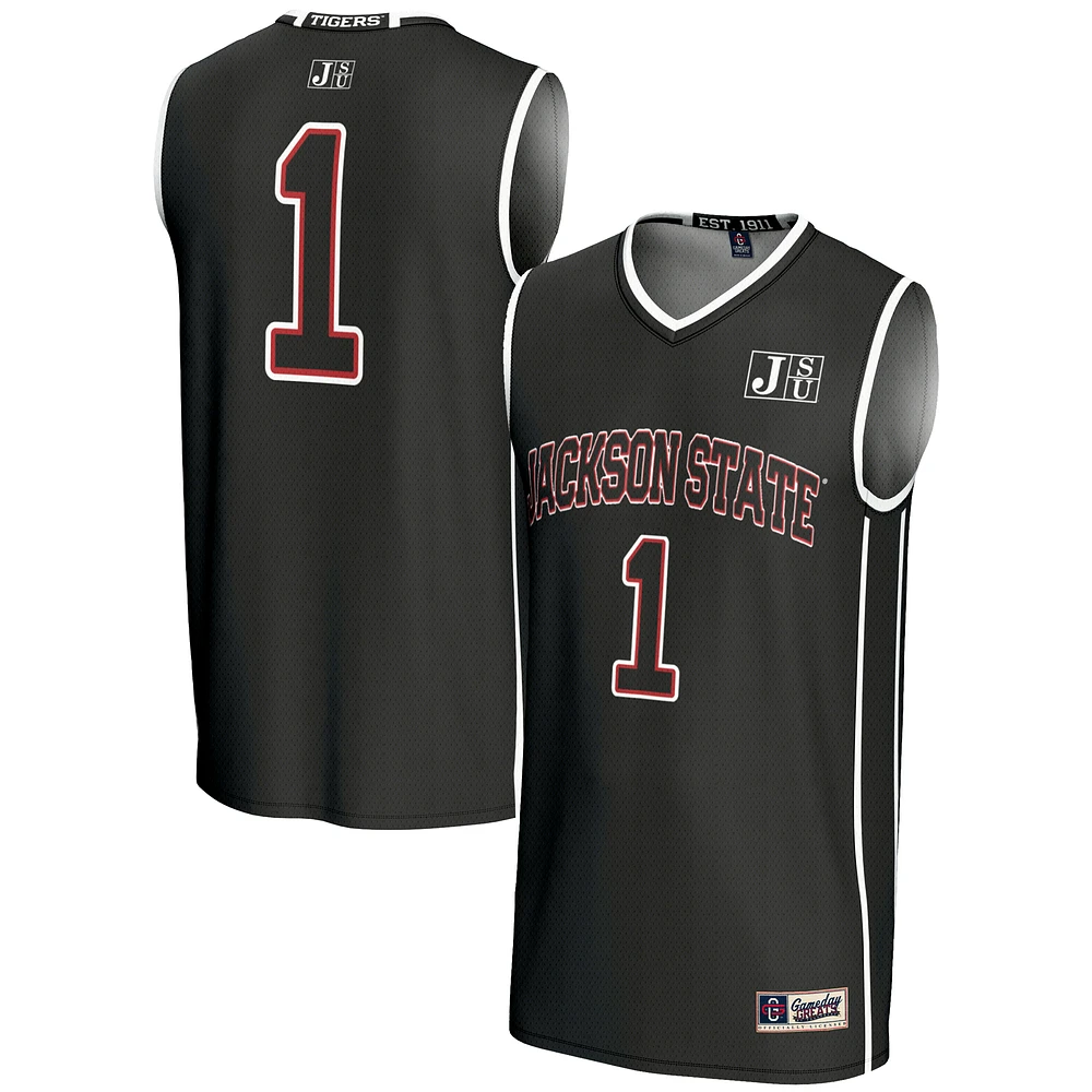 Male GameDay Greats #1 Jackson State Tigers Lightweight Basketball Jersey