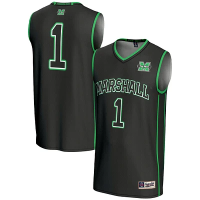 Male GameDay Greats #1 Black Marshall Thundering Herd Lightweight Basketball Jersey