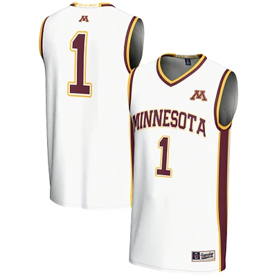 Male GameDay Greats #1 White Minnesota Golden Gophers Lightweight Basketball Jersey