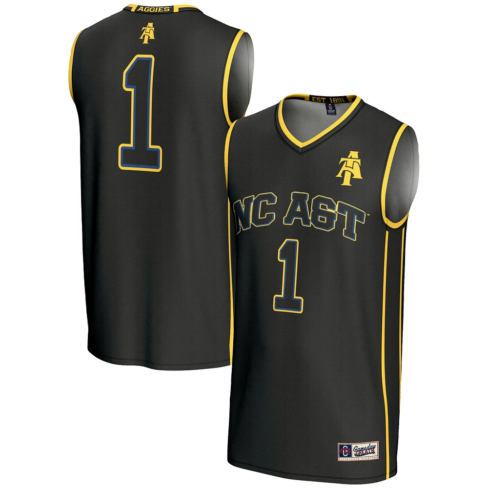 Male GameDay Greats #1 North Carolina A&T Aggies Lightweight Basketball Jersey