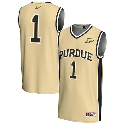 Male GameDay Greats #1 Gold Purdue Boilermakers Lightweight Basketball Jersey