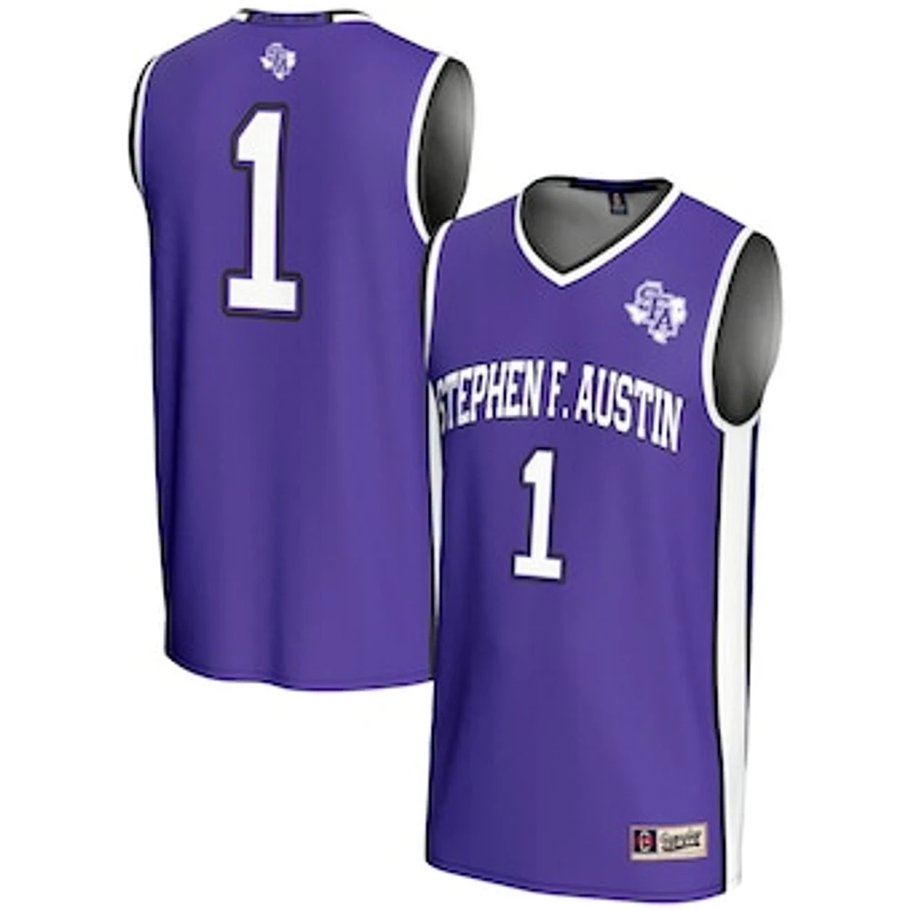 Male GameDay Greats #1 Purple Stephen F Austin Lumberjacks Lightweight Basketball Jersey