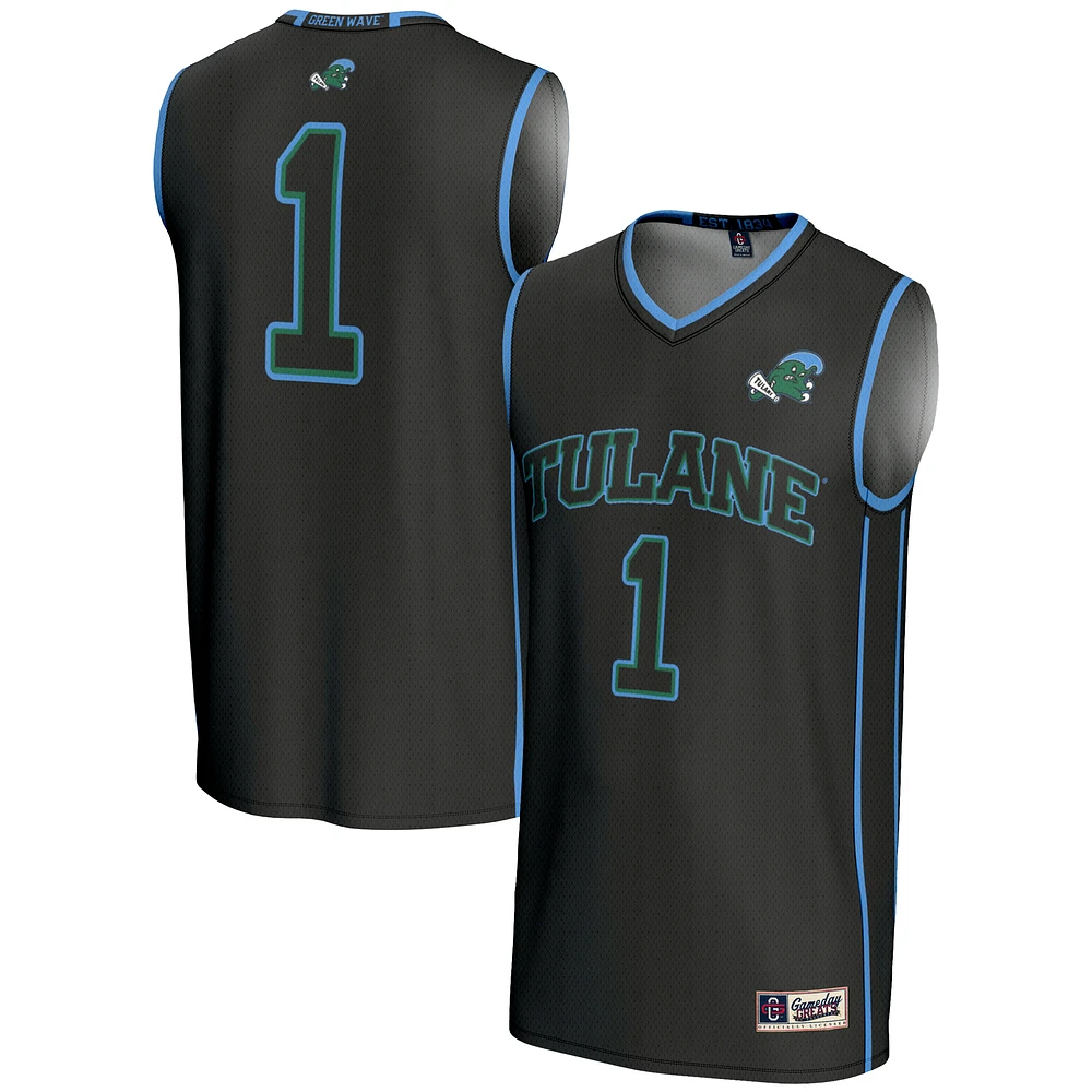 Male GameDay Greats #1 Tulane Green Wave Lightweight Basketball Jersey