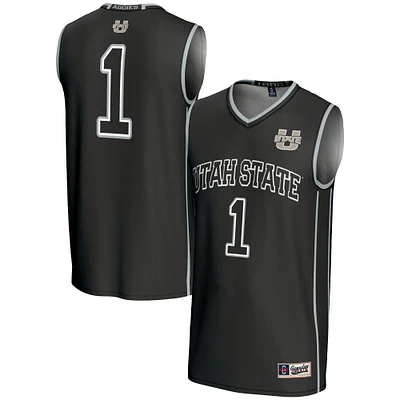 Male GameDay Greats #1 Black Utah State Aggies Lightweight Basketball Jersey