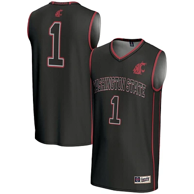 Male GameDay Greats #1 Black Washington State Cougars Lightweight Basketball Jersey