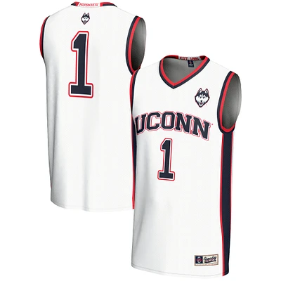 Youth GameDay Greats White #1 UConn Huskies Lightweight Basketball Jersey