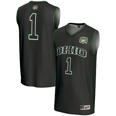 Youth GameDay Greats Black #1 Ohio Bobcats Lightweight Basketball Jersey