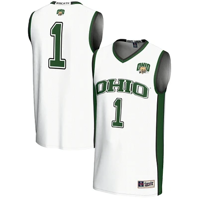 Youth GameDay Greats White #1 Ohio Bobcats Lightweight Basketball Jersey