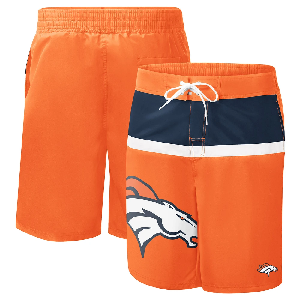 Men's G-III Sports by Carl Banks Orange Denver Broncos Sea Wind Swim Trunks