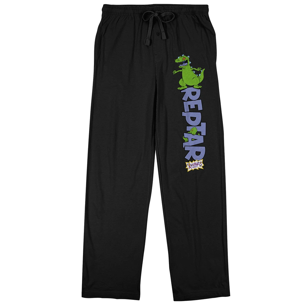Men's BIOWORLD Black Rugrats Reptar Pajama Pants