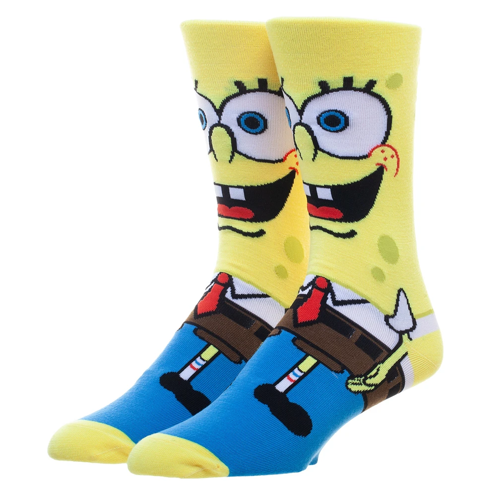 Men's BIOWORLD SpongeBob SquarePants Crew Socks