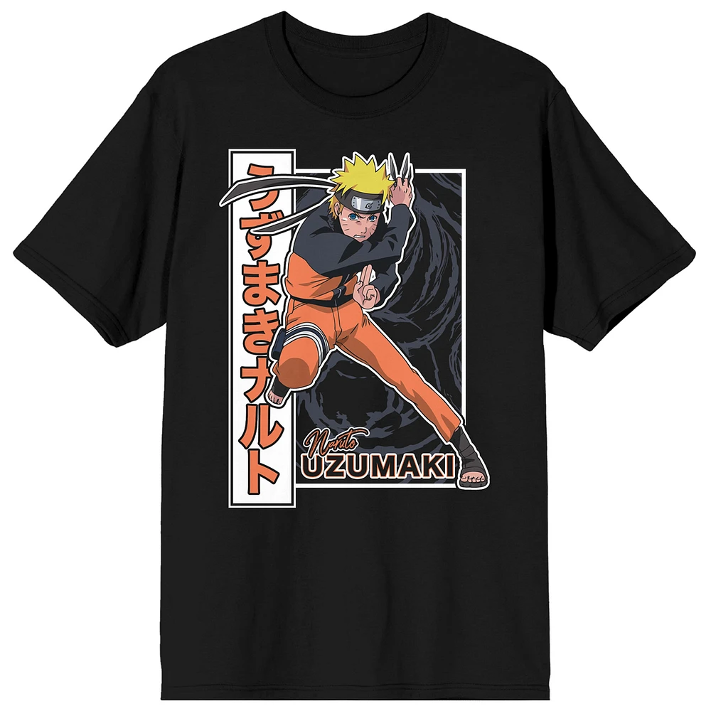 Men's Black Naruto T-Shirt