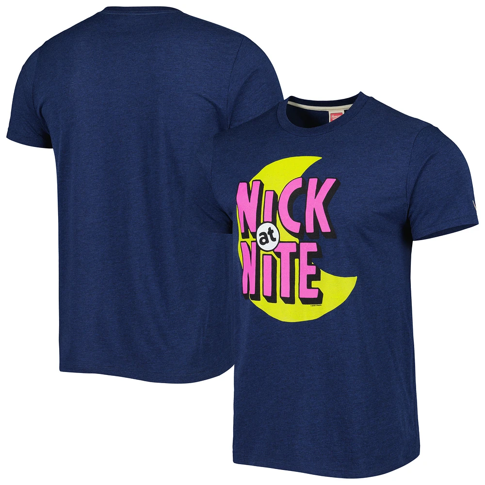 Unisex Homage Navy Nick at Nite Tri-Blend T-Shirt