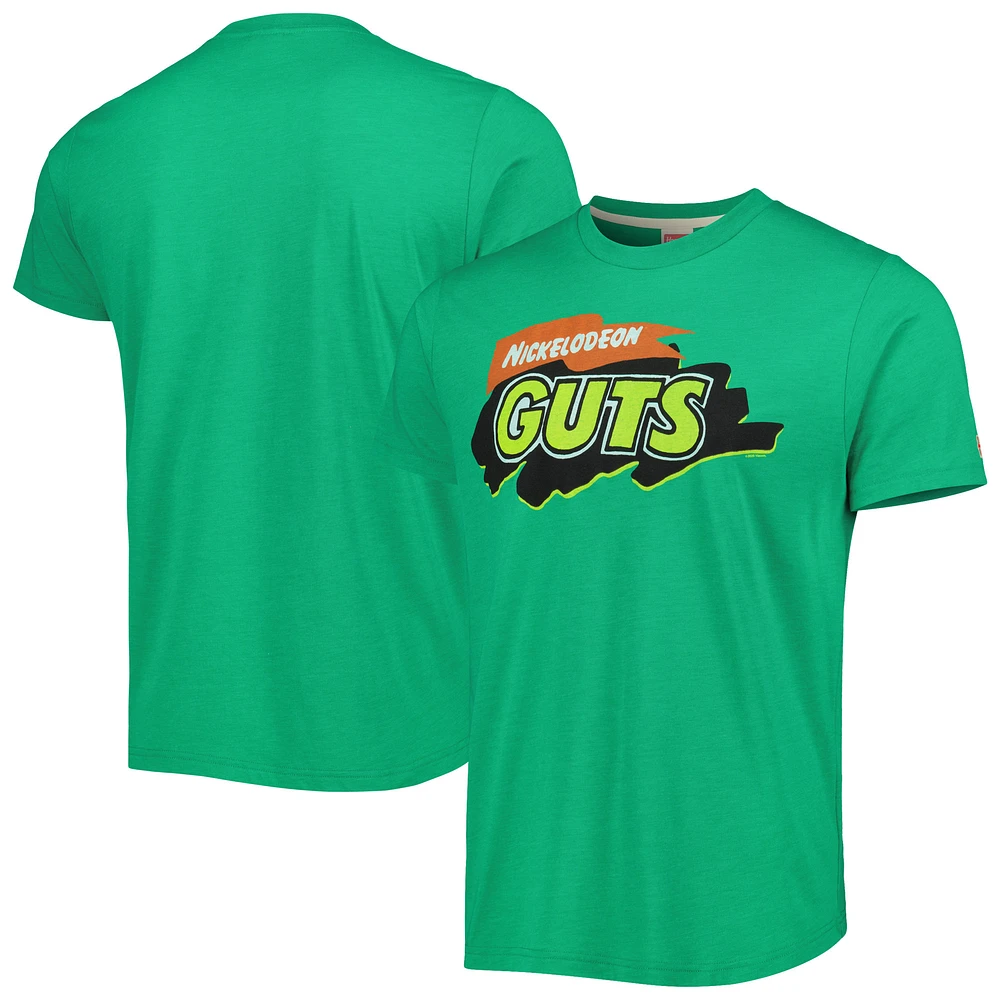 Unisex Homage Green Nickelodeon Guts Tri-Blend T-Shirt