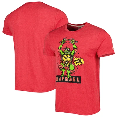 Unisex Homage Red Teenage Mutant Ninja Turtles Raphael Tri-Blend T-Shirt