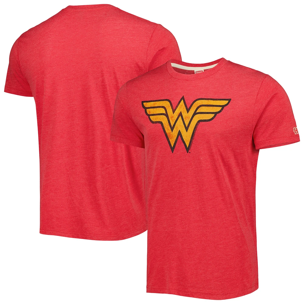 Unisex Homage Red Wonder Woman Tri-Blend T-Shirt