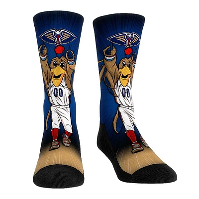 Rock Em Socks New Orleans Pelicans Mascot Pump Up Crew Socks