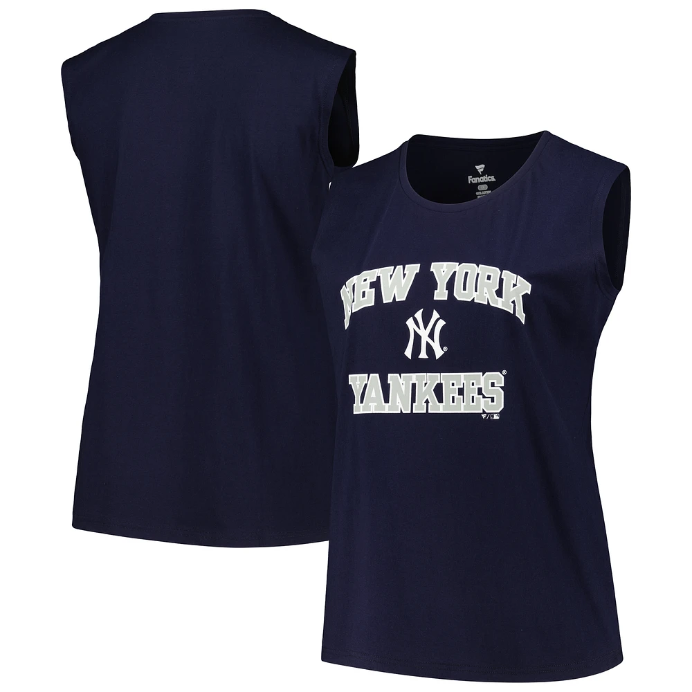 Women's Profile Navy New York Yankees Plus Tank Top