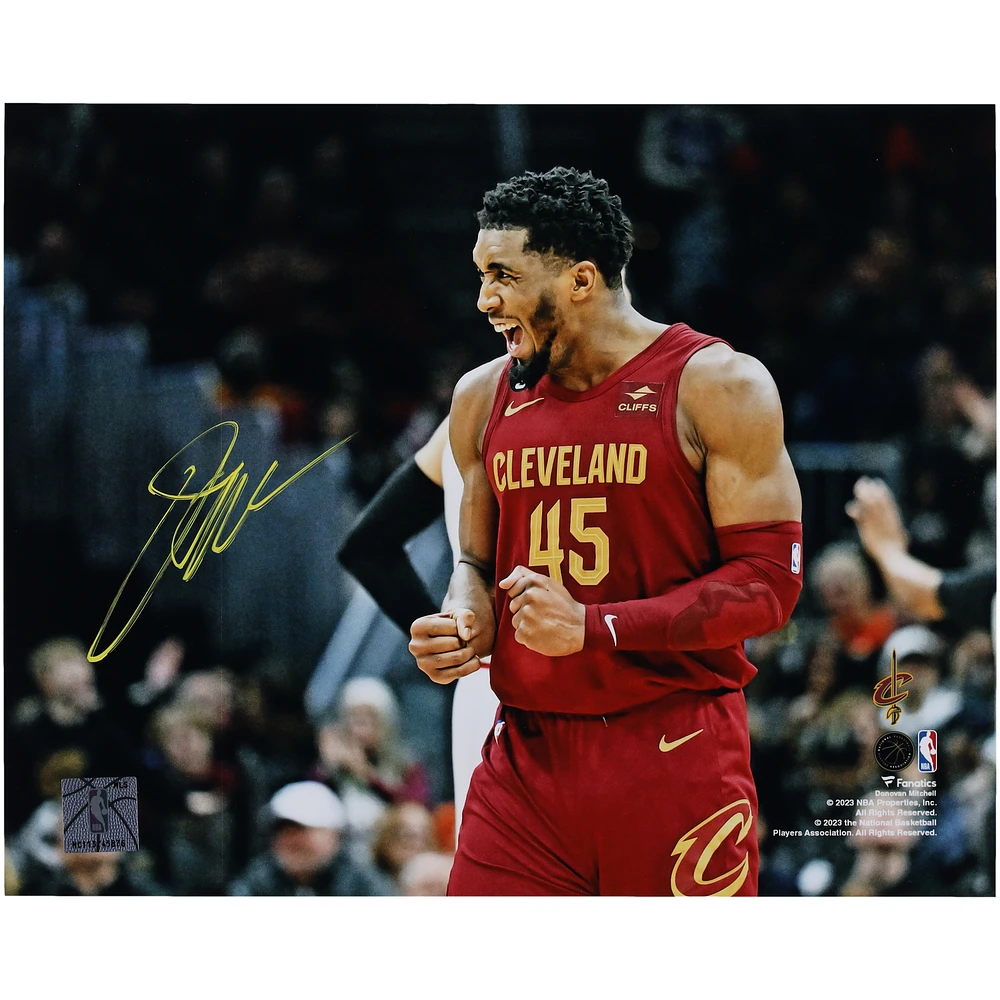 Donovan Mitchell Cleveland Cavaliers Autographed 8" x 10" 71-Point Game Celebration Photograph