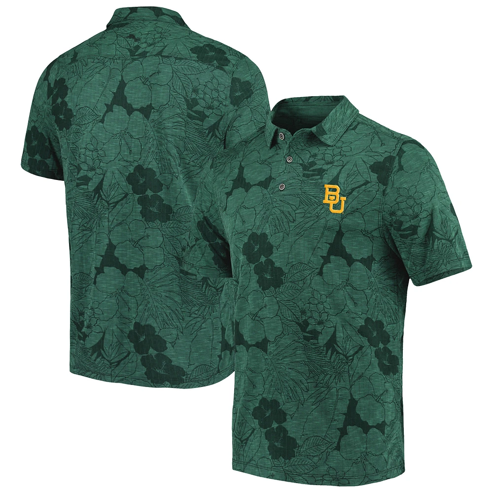 Men's Tommy Bahama Green Baylor Bears Miramar Blooms Polo
