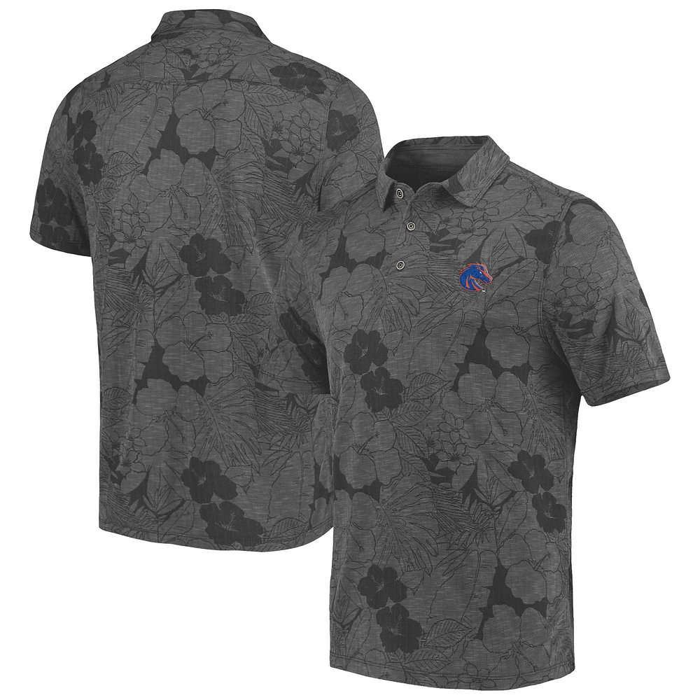 Men's Tommy Bahama Charcoal Boise State Broncos Miramar Blooms Polo