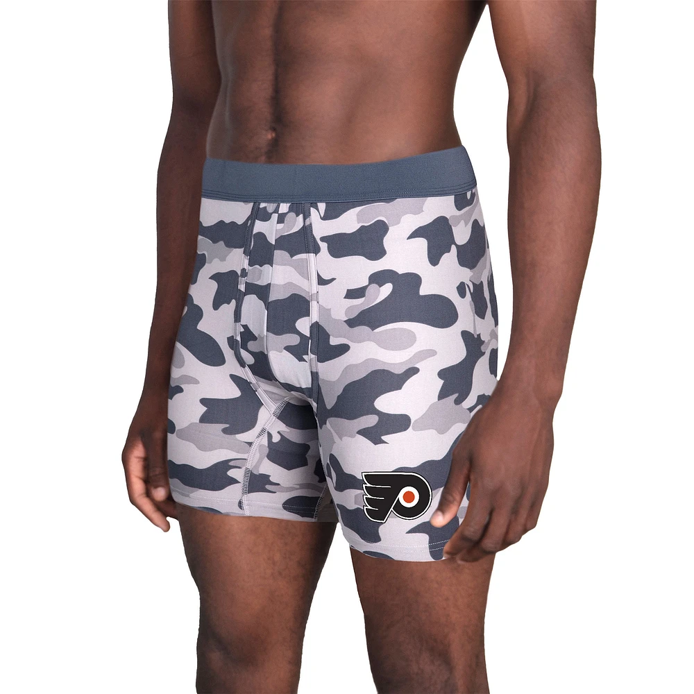Men's Concepts Sport Charcoal Philadelphia Flyers Invincible Knit Boxer Briefs