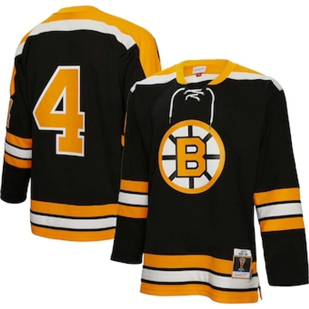 Men's Mitchell & Ness Bobby Orr Black Boston Bruins  1971 Blue Line Player Jersey