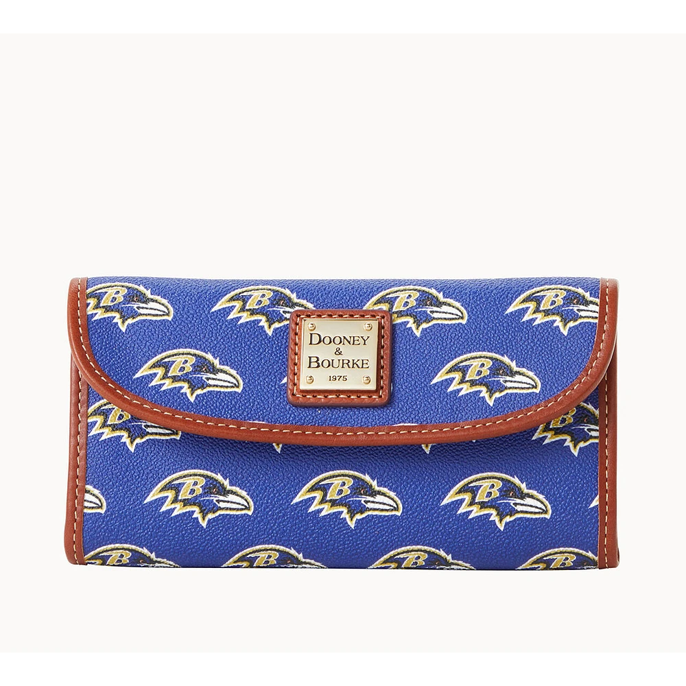 Women's Dooney & Bourke Baltimore Ravens Team Color Continental Clutch
