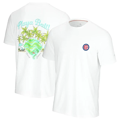 Men's Tommy Bahama White Chicago Cubs Playa Ball T-Shirt