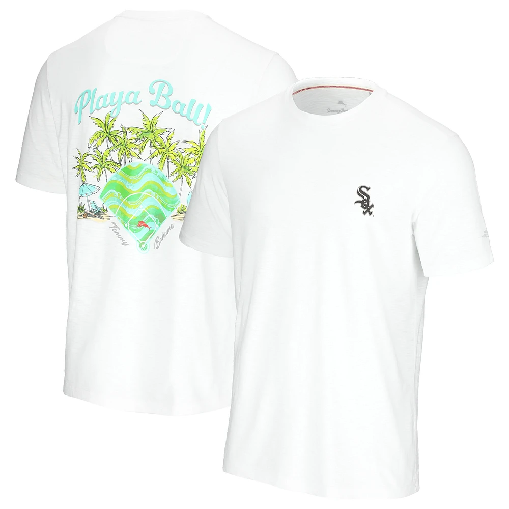 Men's Tommy Bahama White Chicago Sox Playa Ball T-Shirt