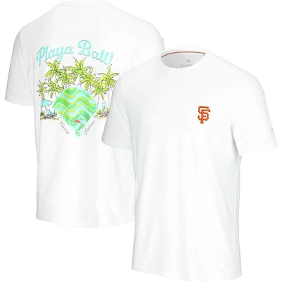 Men's Tommy Bahama White San Francisco Giants Playa Ball T-Shirt