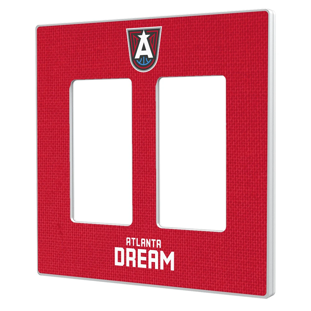 Atlanta Dream Solid Design Double Rocker Light Switch Plate