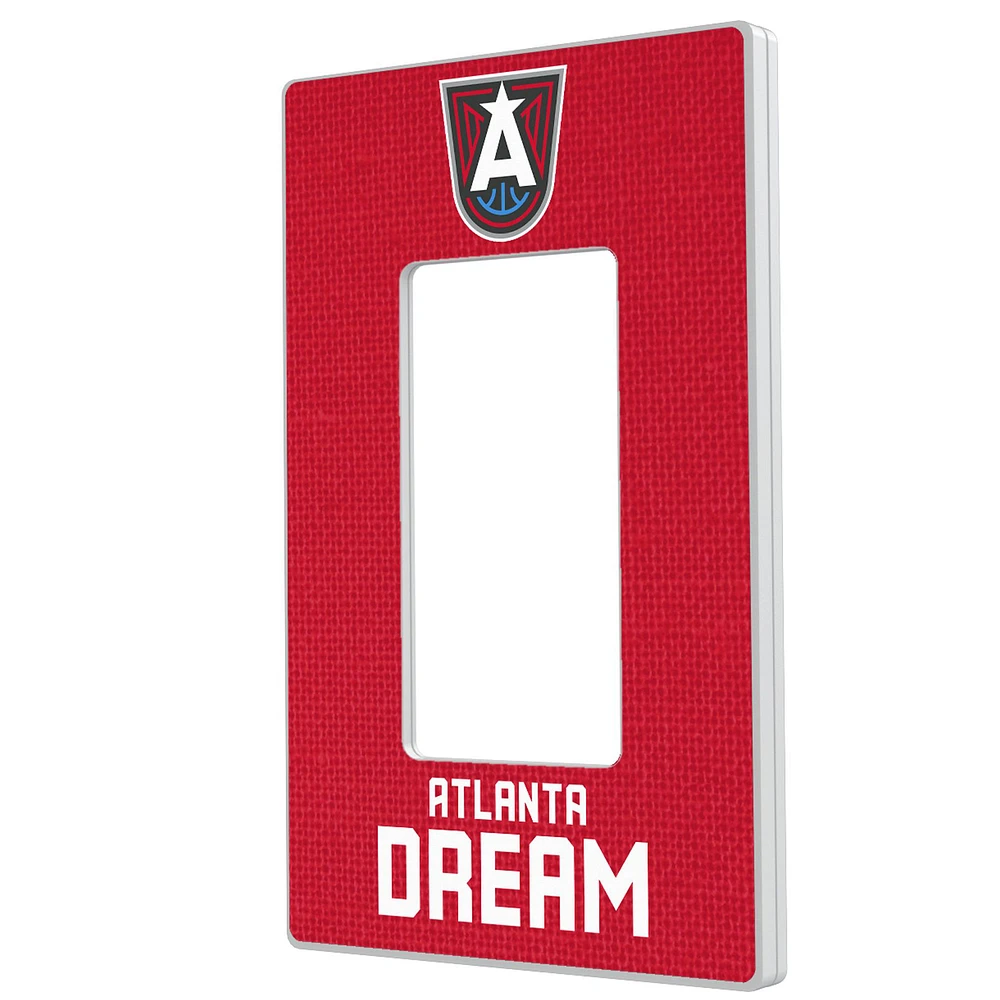 Atlanta Dream Solid Design Single Rocker Light Switch Plate