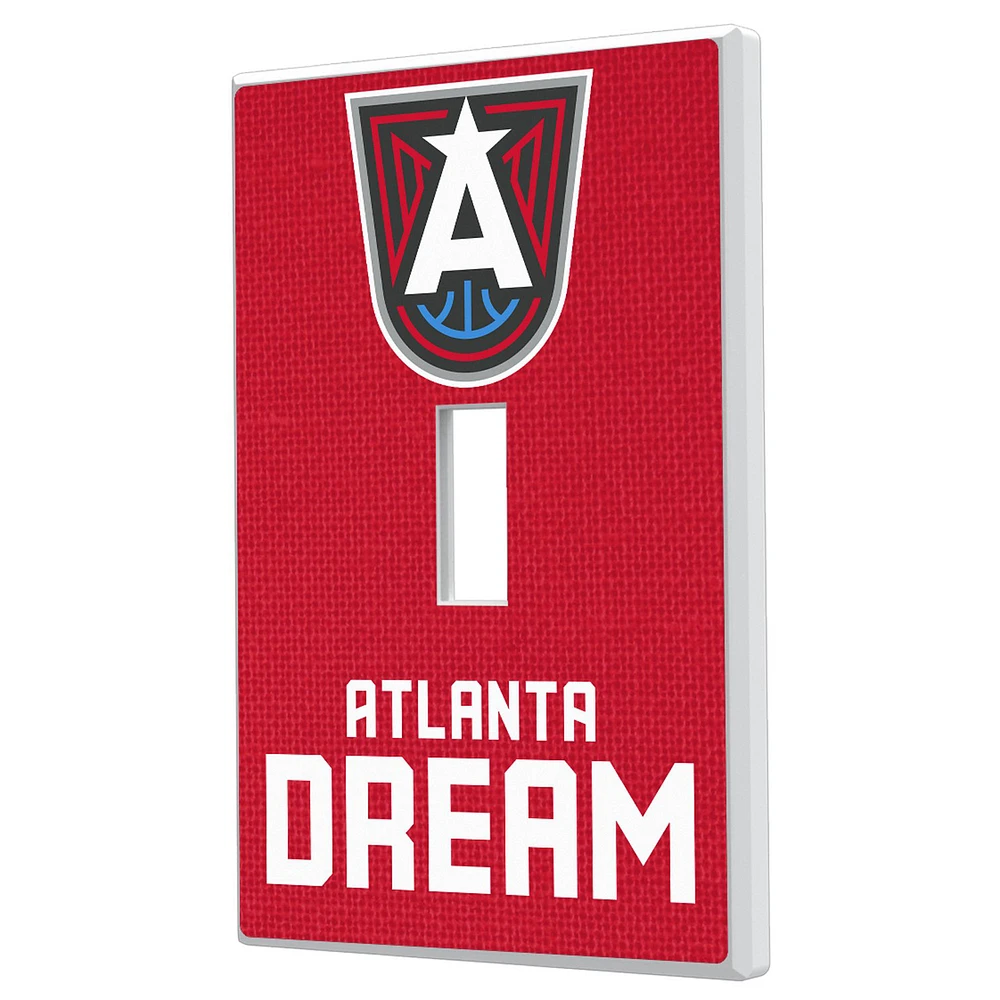 Atlanta Dream Solid Design Single Toggle Light Switch Plate
