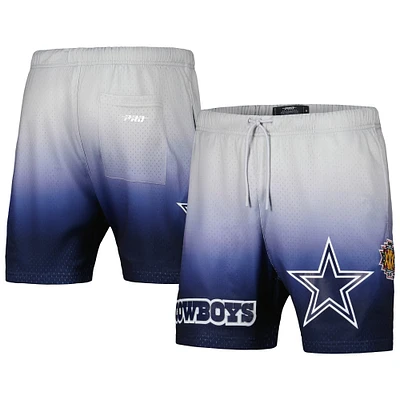 Men's Pro Standard Navy/Silver Dallas Cowboys Ombre Mesh Shorts