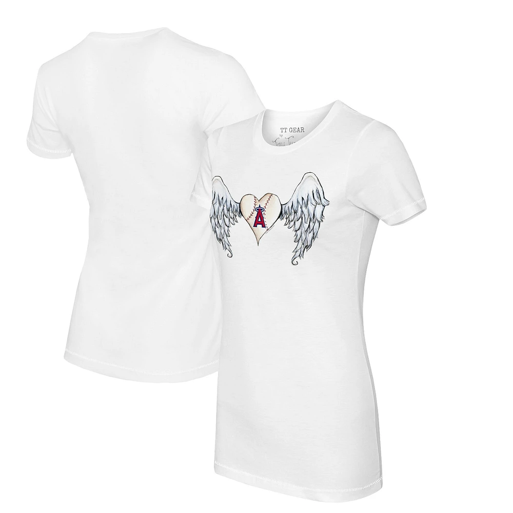 Women's Tiny Turnip Los Angeles Angels Angel Wings T-Shirt