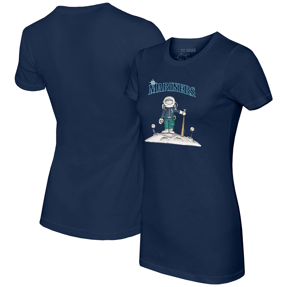 Women's Tiny Turnip Navy Seattle Mariners Astronaut T-Shirt