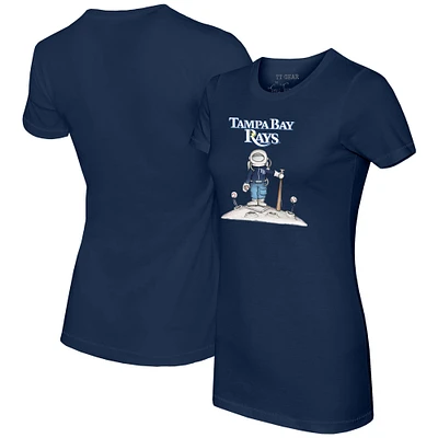 Women's Tiny Turnip Navy Tampa Bay Rays Astronaut T-Shirt