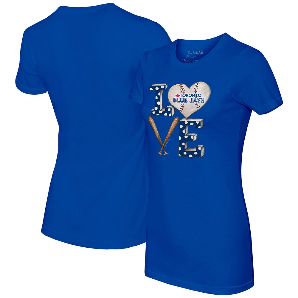 Women's Tiny Turnip Royal Toronto Blue Jays Baseball Love T-Shirt