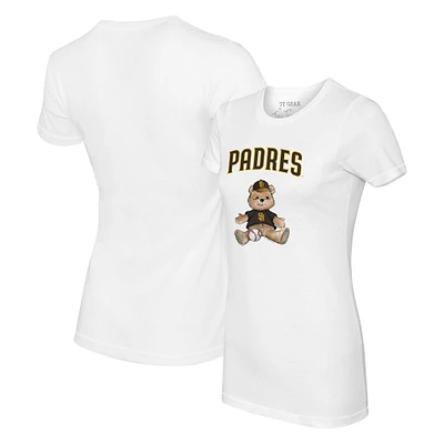 Women's Tiny Turnip White San Diego Padres Teddy Boy T-Shirt