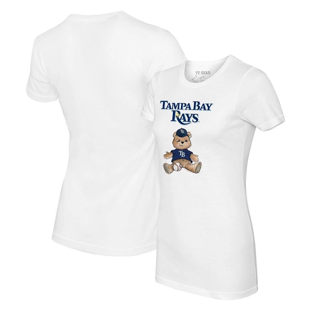 Women's Tiny Turnip White Tampa Bay Rays Teddy Boy T-Shirt