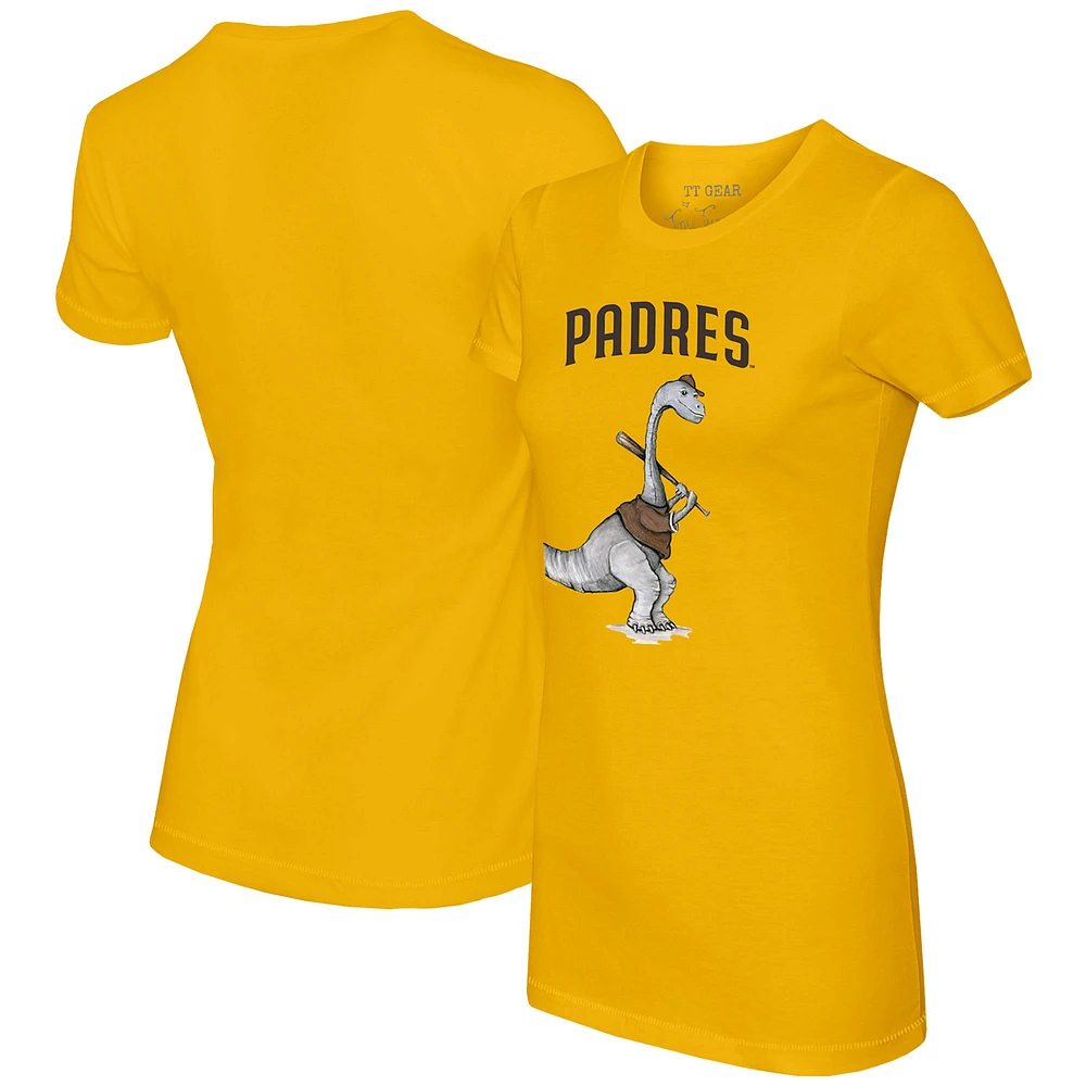 Women's Tiny Turnip Gold San Diego Padres Bronto T-Shirt