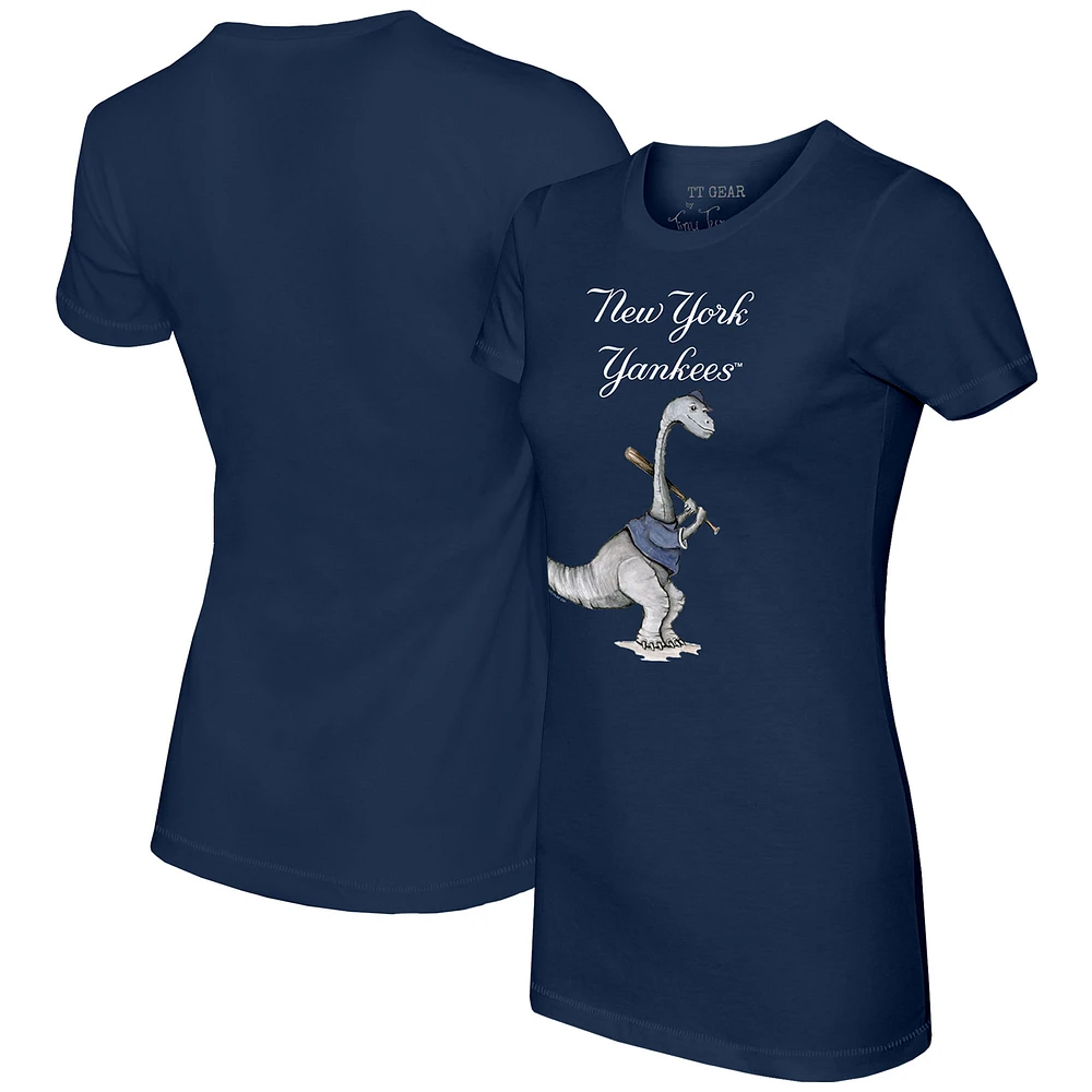 Women's Tiny Turnip Navy New York Yankees Bronto T-Shirt